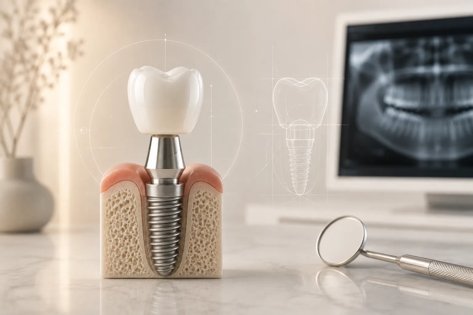 Implante dental de precisión para recuperar un diente